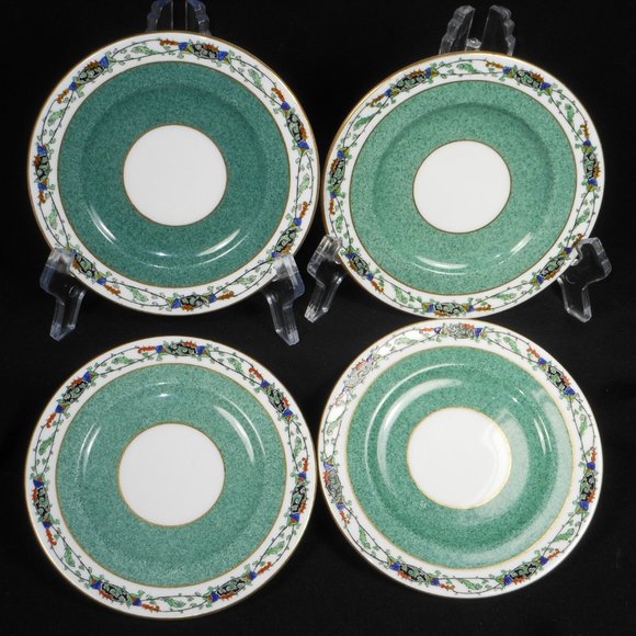 rare find, set of 4 Saucers. Royal Worcester U.K., C1303 - Picture 1 of 6